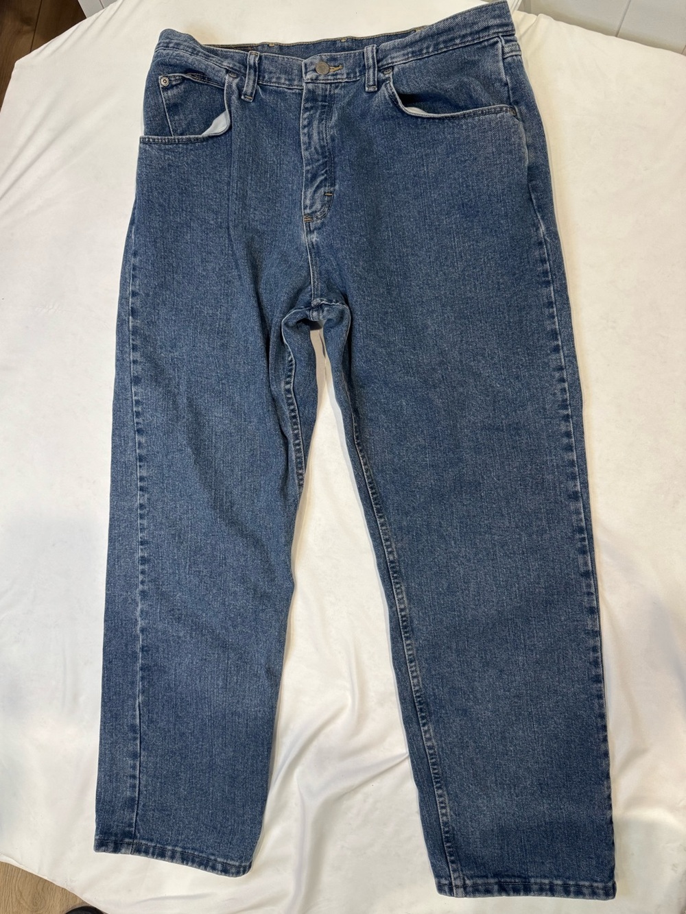 Wrangler Five Star 97601VR Jeans Mens 34x30 Relaxed Fit Straight Leg 100% Cotton